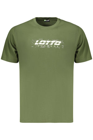 LOTTO MEN'S SHORT-SLEEVED GREEN T-SHIRT